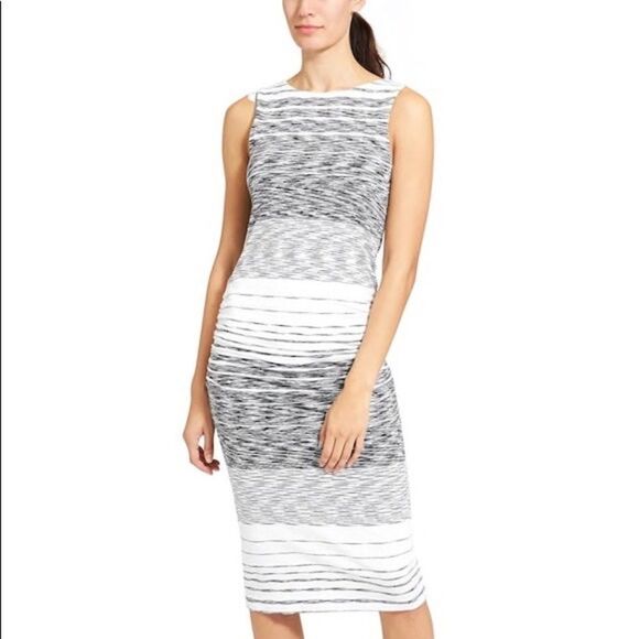 Athleta Comeback Striped Bodycon Dress - Women’s S - Picture 1 of 8
